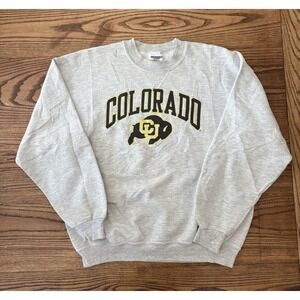 Vintage Y2K Colorado‎ Buffaloes Spell Out Crewneck Sweatshirt Size Large